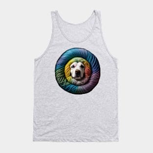 Doggy Rainbow Yarn Tank Top